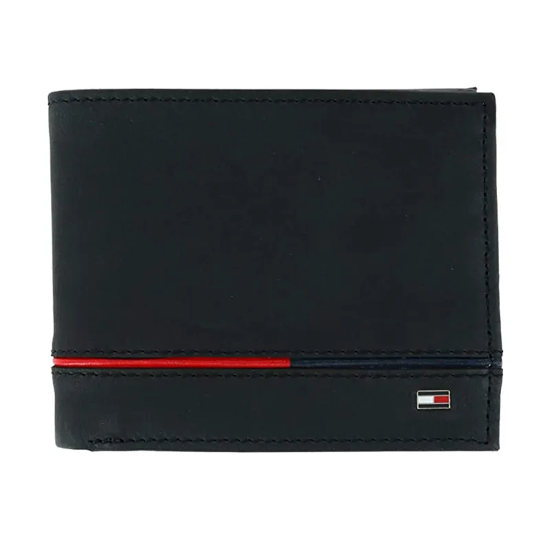 ארנק מעור טומי הילפיגר דגם 31TL220134 שחור Tommy Hilfiger