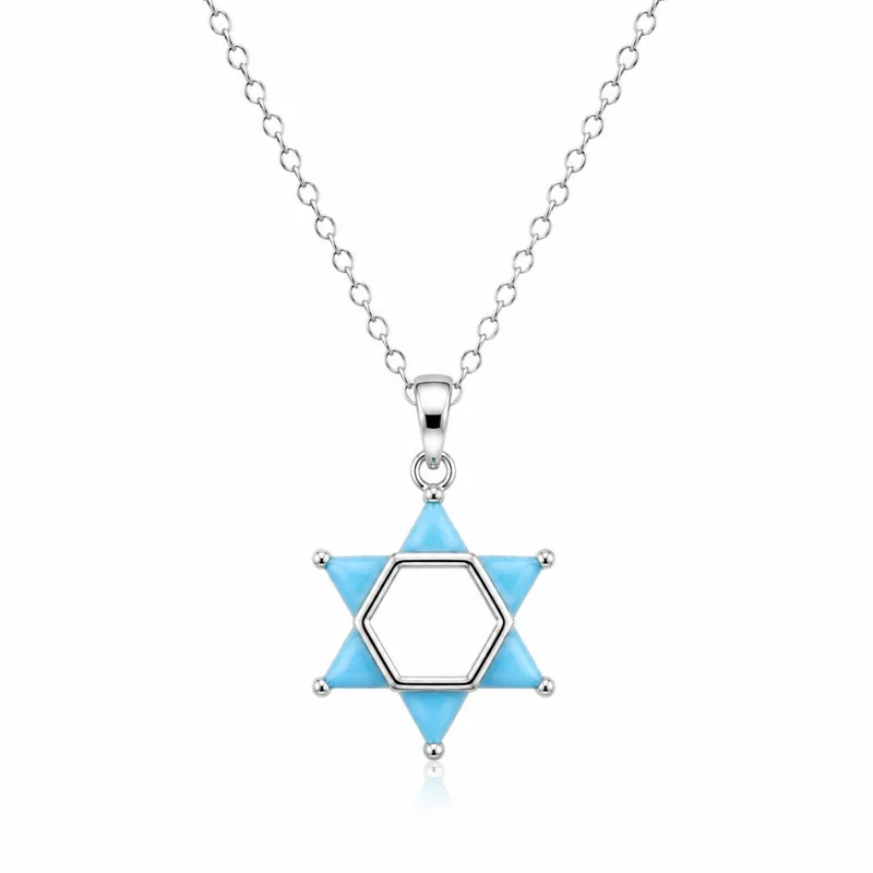 שרשרת מגן דוד בעיצוב מודרני ועדין