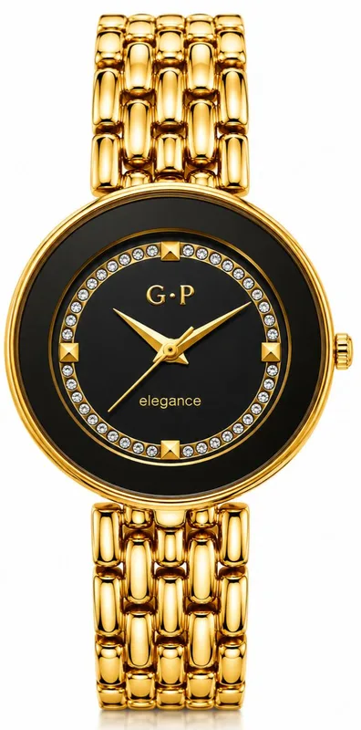 שעון נשים G·P Elegance שחור זהב
