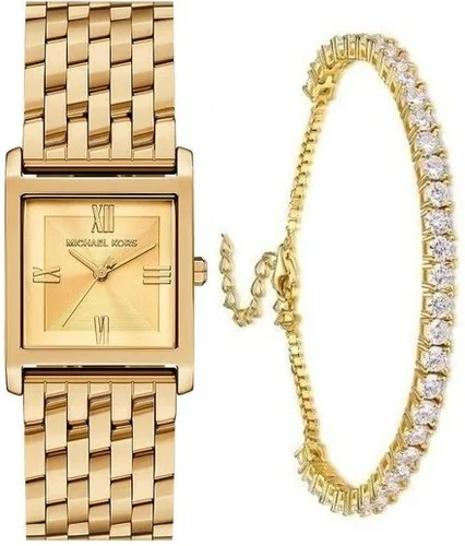 סט מייקל קורס לאישה Michael Kors MK4934 וצמיד טניס זהב