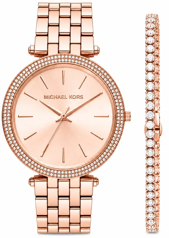 סט שעון מייקל קורס לאישה MK3192 MICHAEL KORS וצמיד רוז גולד