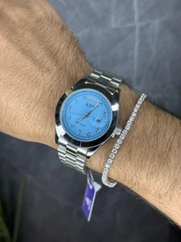 סט שעון וצמיד לגבר