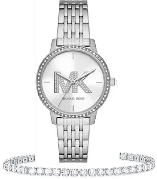 שעון מייקל קורס לאישה דגם MK1055 MICHAEL KORS וצמיד מתנה