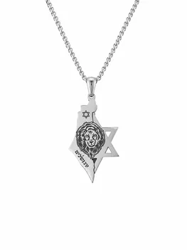 שרשרת לגבר מפת ישראל בעיצוב יוקרתי