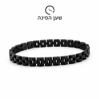 צמיד חוליות שחור לגבר