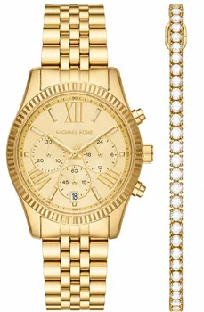 סט שעון יד MICHAEL KORS דגם - MK5556 וצמיד טניס זהב