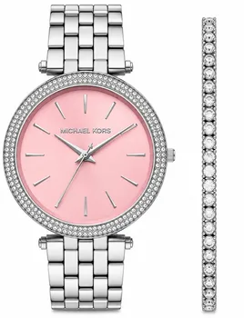 סט שעון מייקל קורס לאישה דגם MK3352 MICHAEL KORS וצמיד טניס כסף