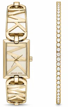 סט שעון מייקל קורס דגם MK7406 MICHAEL KORS וצמיד טניס זהב