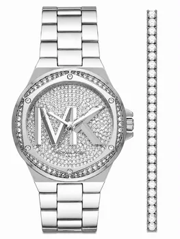 סט שעון יד אנלוגי Michael Kors MK7234 מייקל קורס וצמיד טניס כסף