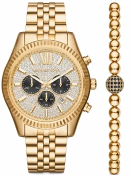 סט שעון מייקל קורס Michael Kors MK8494 וצמיד כדורים זהב