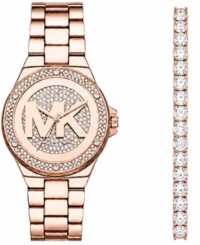 סט שעון מייקל קורס דגם Michael Kors MKO1221 וצמיד טניס רוז גולד